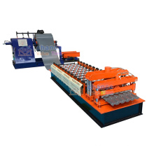 China professional cold steel trapezoidal metal glazed roof tile sheet making machine roll forming equipment